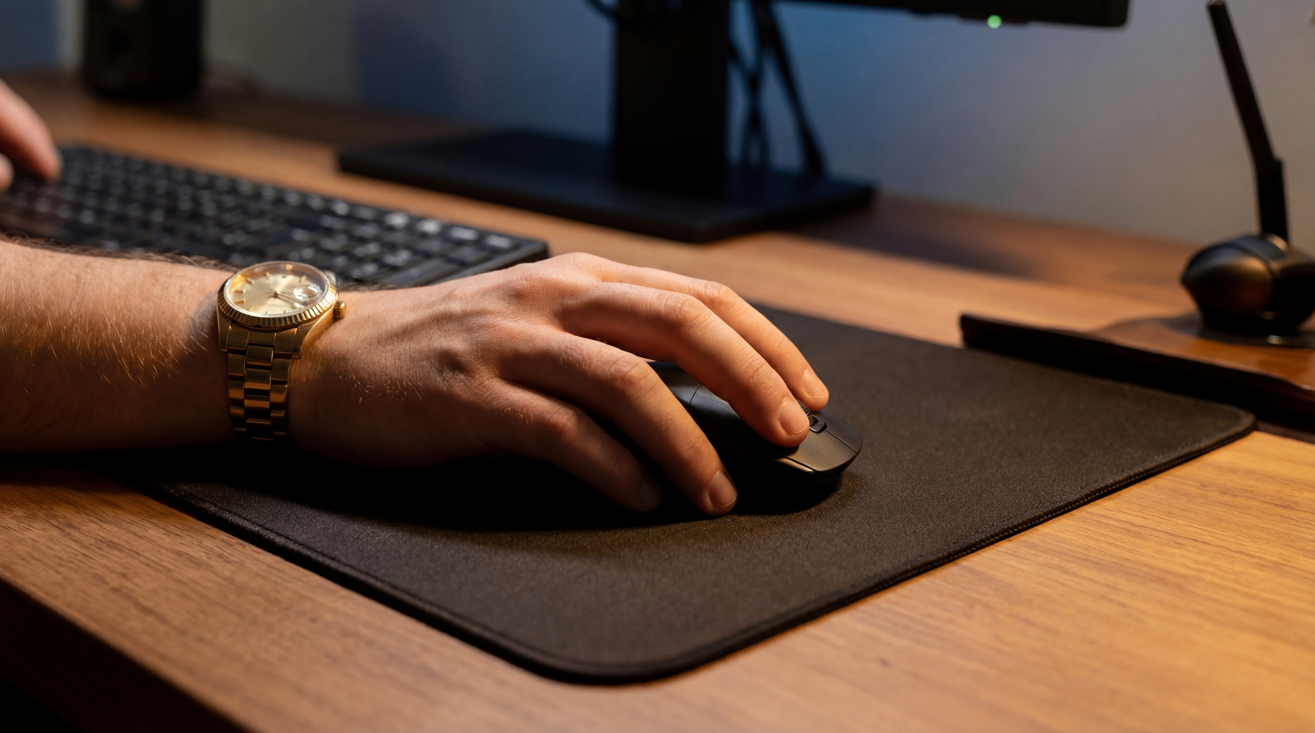 Hands on keyboard, building